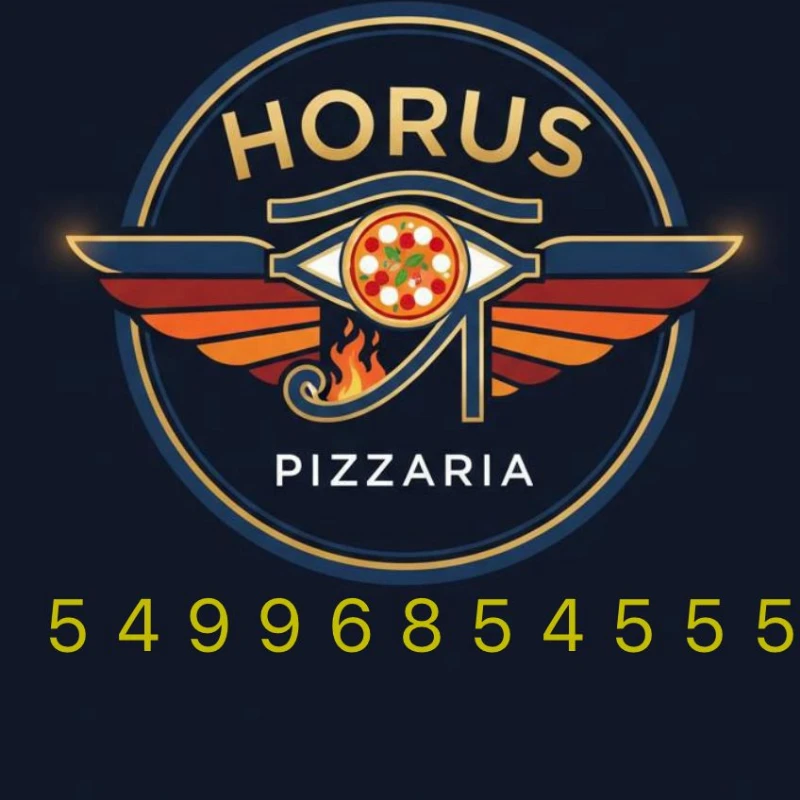 Logo de Hórus pizzaria delivery